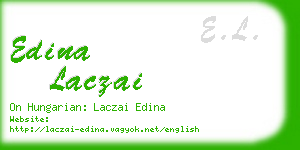 edina laczai business card